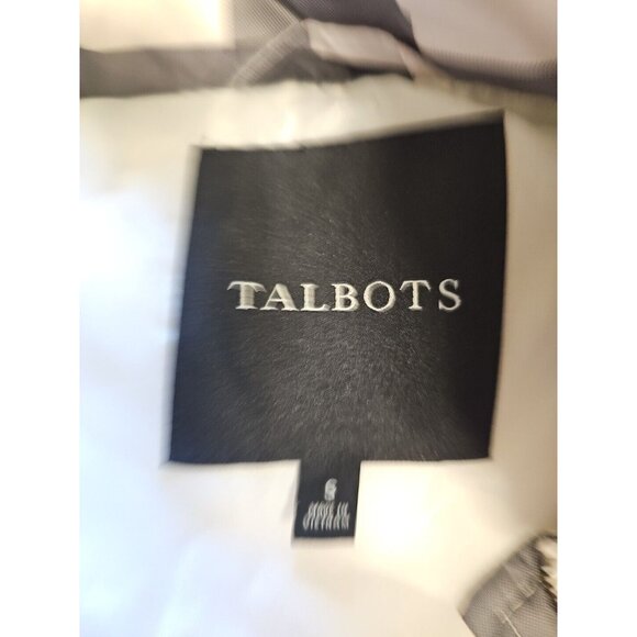 Talbots Down Puffer Vest Jacket Womens S Quilted Plaid Cinched Waist Zip Snap - Picture 3 of 6